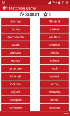 Italian - Romanian  Dictionary & Education android App screenshot 3